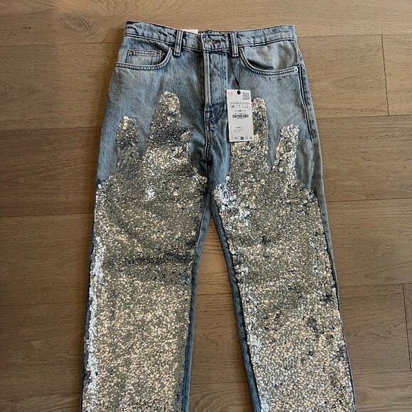 The Unexpected Sequin Pants - Zara - Picture 2 of 9